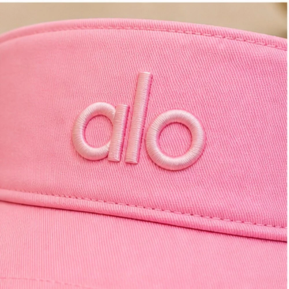ALO Yoga Pink Golf Open Top Visor Hat Sporty